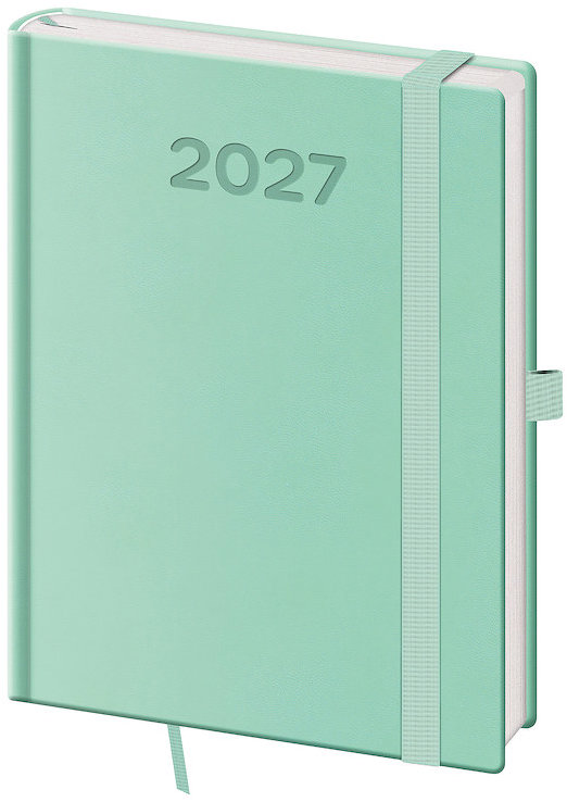 HELMA 365 denní 2027 B6 Print Pop, světle zelený