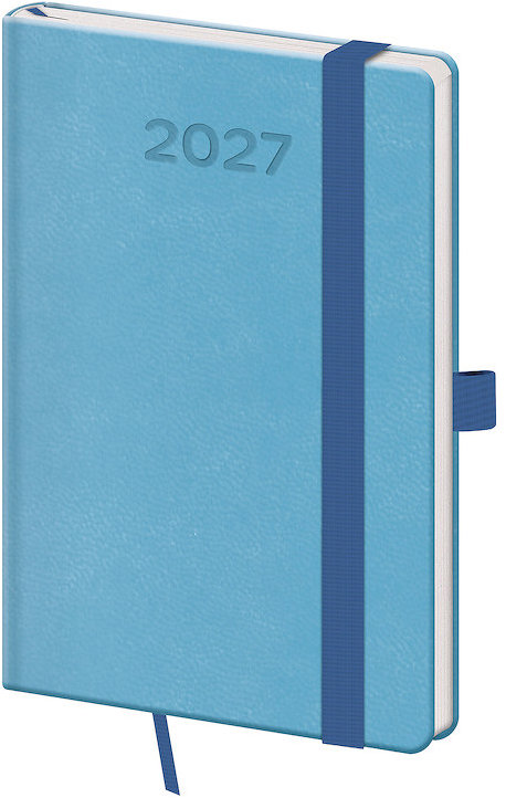 HELMA 365 týdenní 2027 kapesní Print Pop, světle modrý