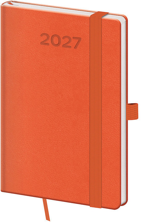HELMA 365 týdenní 2027 kapesní Print Pop, oranžový