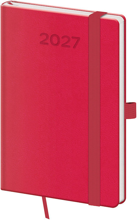 HELMA 365 týdenní 2027 kapesní Print Pop, malinový