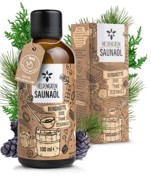 Heldengrůn 100% bio saunová esence Horská chata 100 ml
