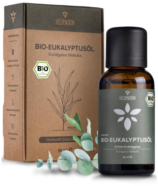 Heldengrůn 100% přírodní, Bio esenciální Eukalyptový olej, 30 ml