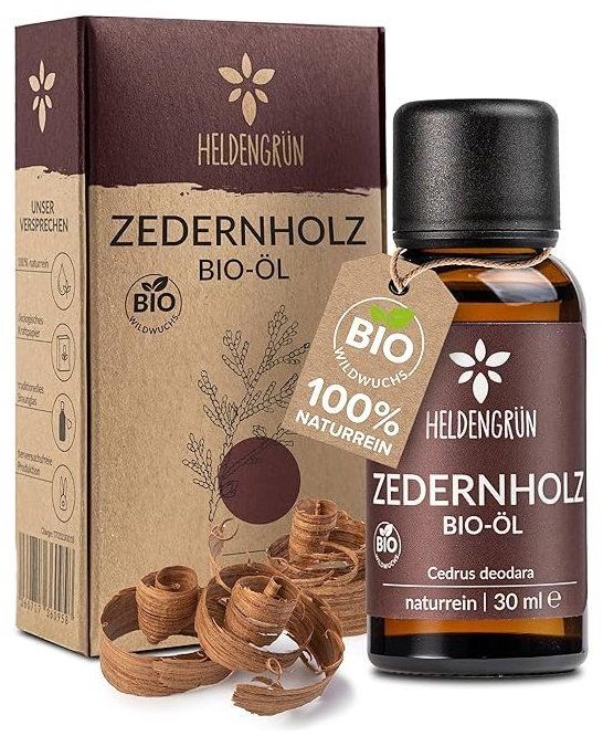 Heldengrůn 100% přírodní, Bio esenciální Cedrový olej, 30 ml