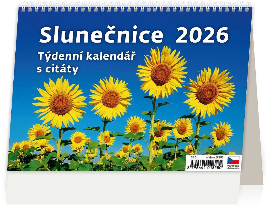 Helma Slunečnice 2026, 21,1 × 14,8 cm