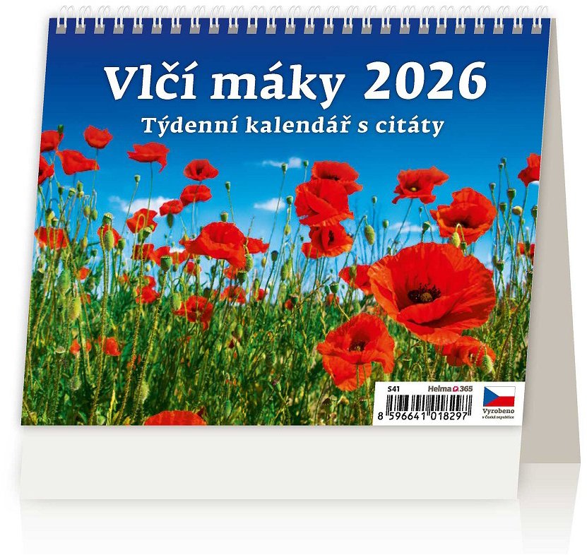 Helma Vlčí máky 2026, 17,1 × 13,9 cm