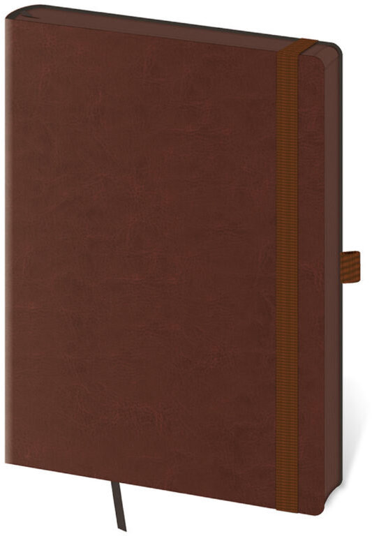 HELMA 365 Memory Brown tečkovaný, A5