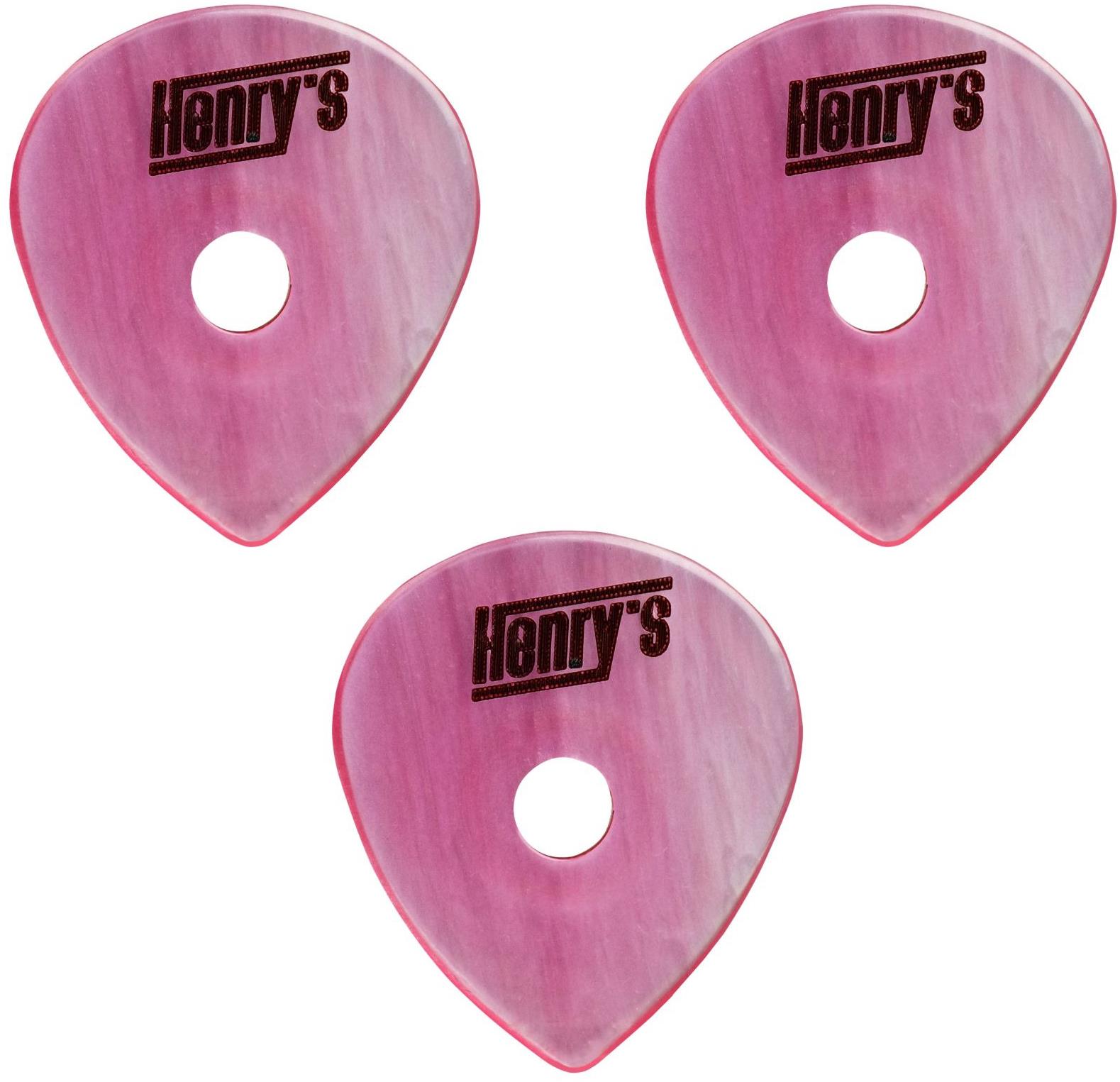 Henry’s Trsátka Buttone, ROCKER, 2mm, růžová, 3 ks