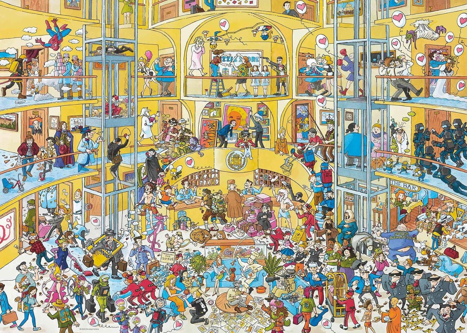 HEYE Puzzle Život v hotelu 1000 dílků