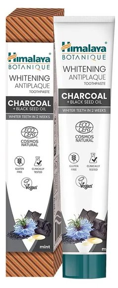 HIMALAYA Botanique Bělící zubní pasta uhlí + olej z černého kmínu 75 ml