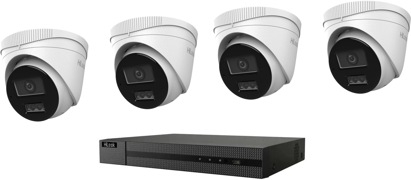HiLook Smart Hybrid Light KIT 4K Turret 2TB - kamerový systém pro zabezpečení