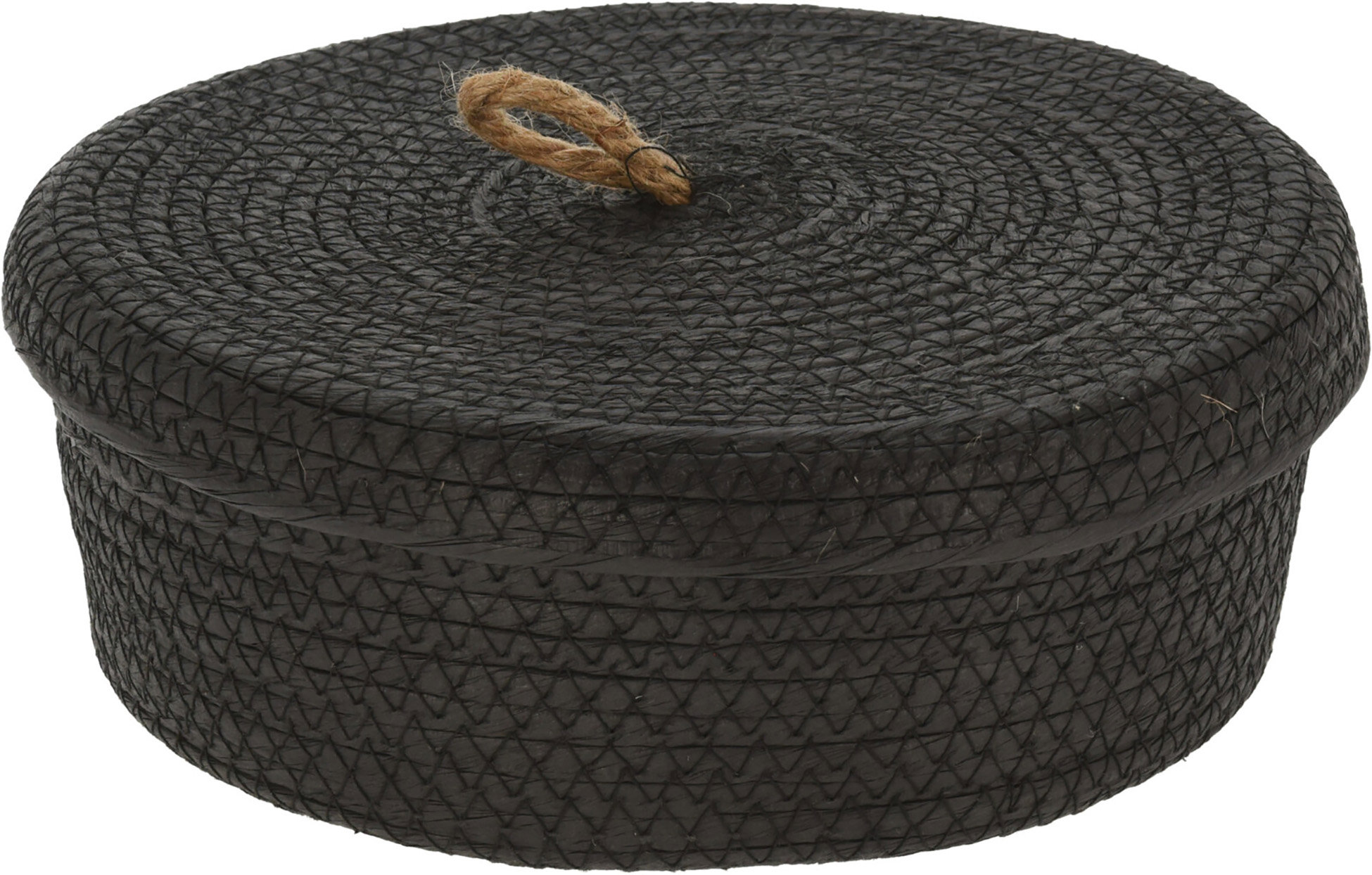 H&L BlackTwist M 21 × 8,5 cm, černý, s víkem