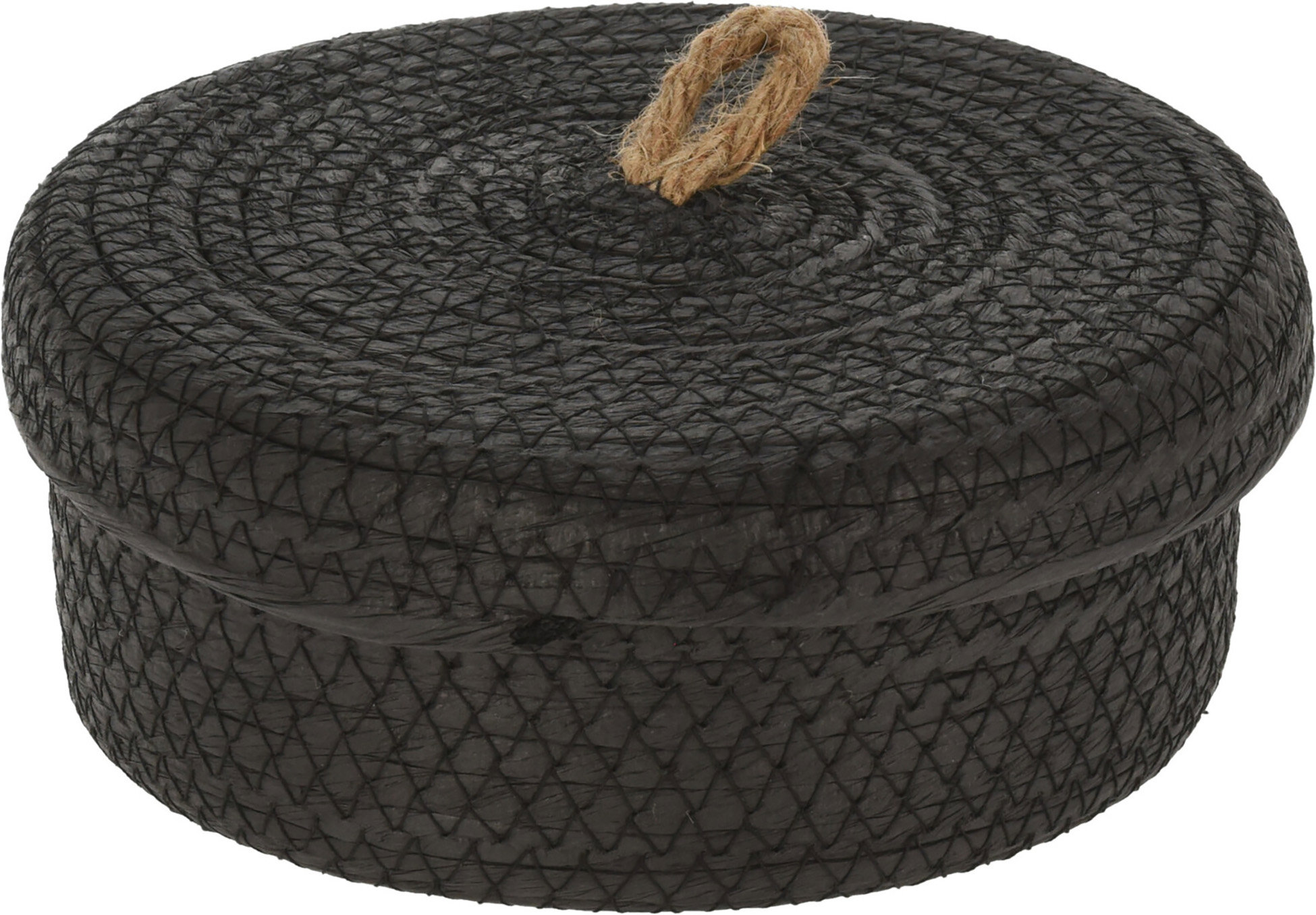 H&L BlackTwist L 26 × 10 cm, černý, s víkem