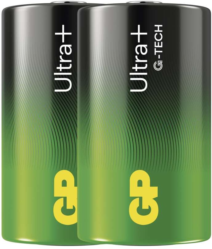 GP Alkalická baterie Ultra Plus D (LR20), 2 ks