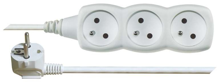 EMOS Prodlužovací kabel – 3 zásuvky, 7m, bílý