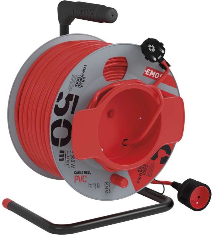 EMOS PVC prodlužovací kabel na bubnu, 50m, 1,5mm2