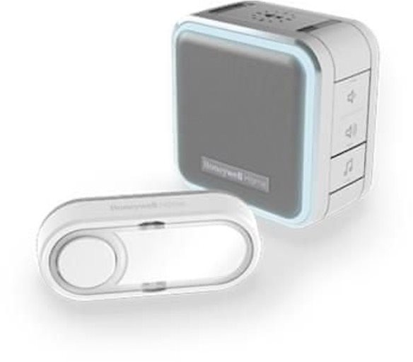 Honeywell DC515SG bezdrátový zvonek Series 5, 150 m, 6 melodií, přenosná základna šedá
