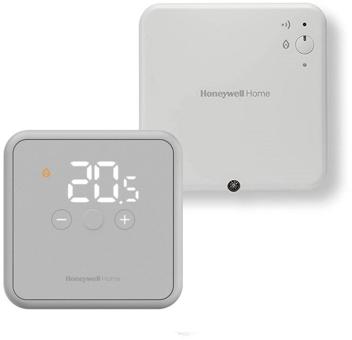 Honeywell Home YT42BRFT22, bezdrátový termostat DT4R šedý + spínací jednotka R9H