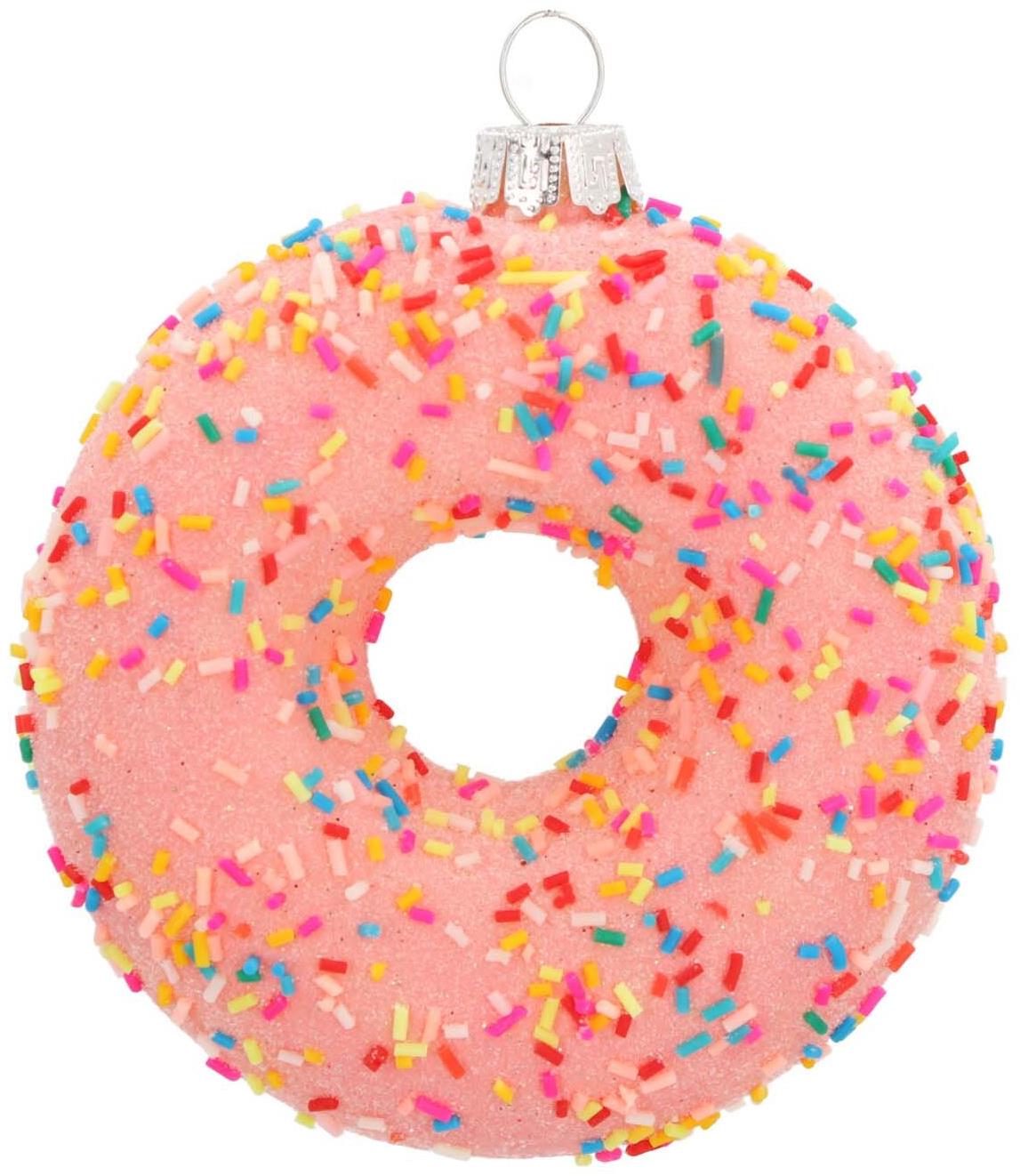 COLMORE BY DIGA Vánoční ozdoba - Donut, růžový