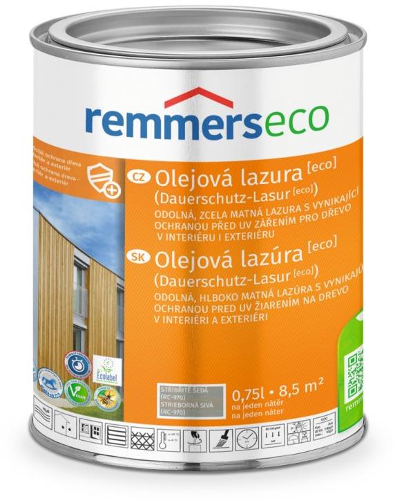 Remmers Olejová lazura [ECO] 0,75 l Silbergrau / Stříbřitě šedá