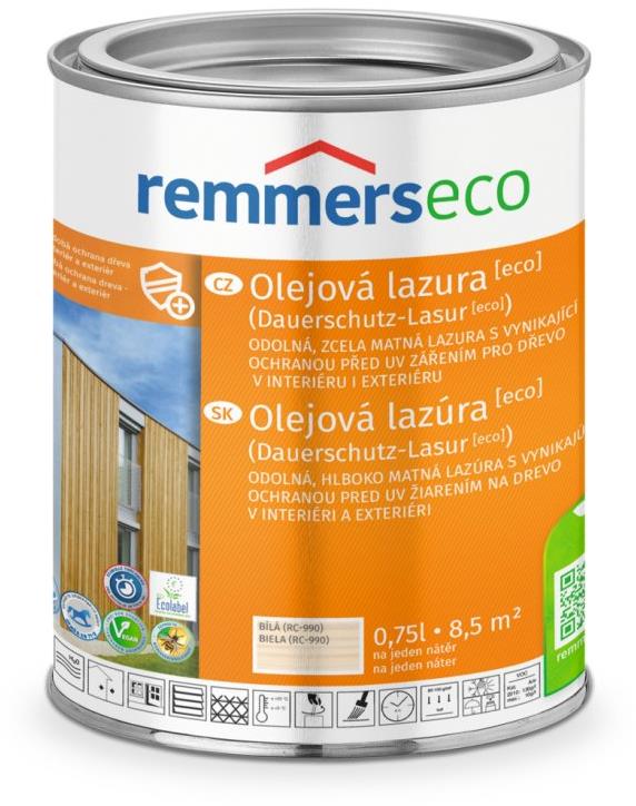 Remmers Olejová lazura [ECO] 0,75 l Weiss / Bílá