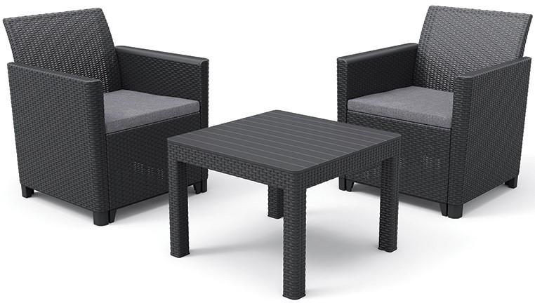KETER Set zahradního nábytku CLAIRE balcony, grafit