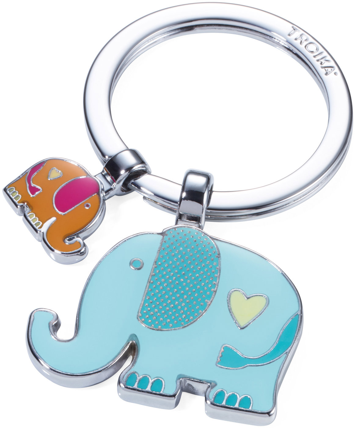 TROIKA Elephants, barevná, 2 přívěsky