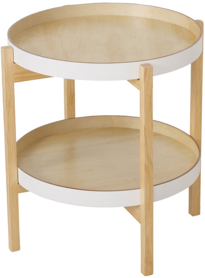 Boltze Dvoupatrový odkládací stolek DRAGAN, výška 51 cm
