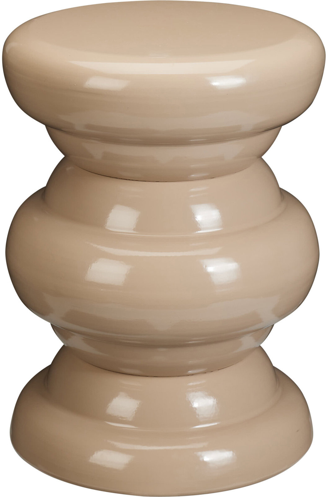 Home Styling Collection Konferenční stolek, kovový, průměr 32 × 41,5 cm - béžový