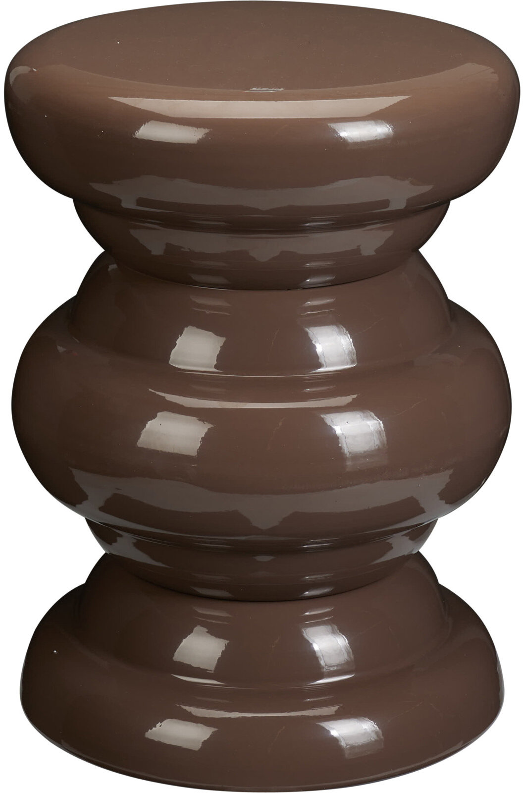 Home Styling Collection Konferenční stolek, kovový, průměr 32 × 41,5 cm - hnědý