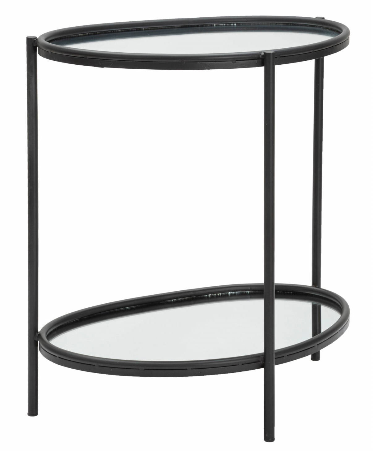 Mauro Ferretti Konferenční stolek se zrcadlovou deskou, 58 × 53 × 37 cm