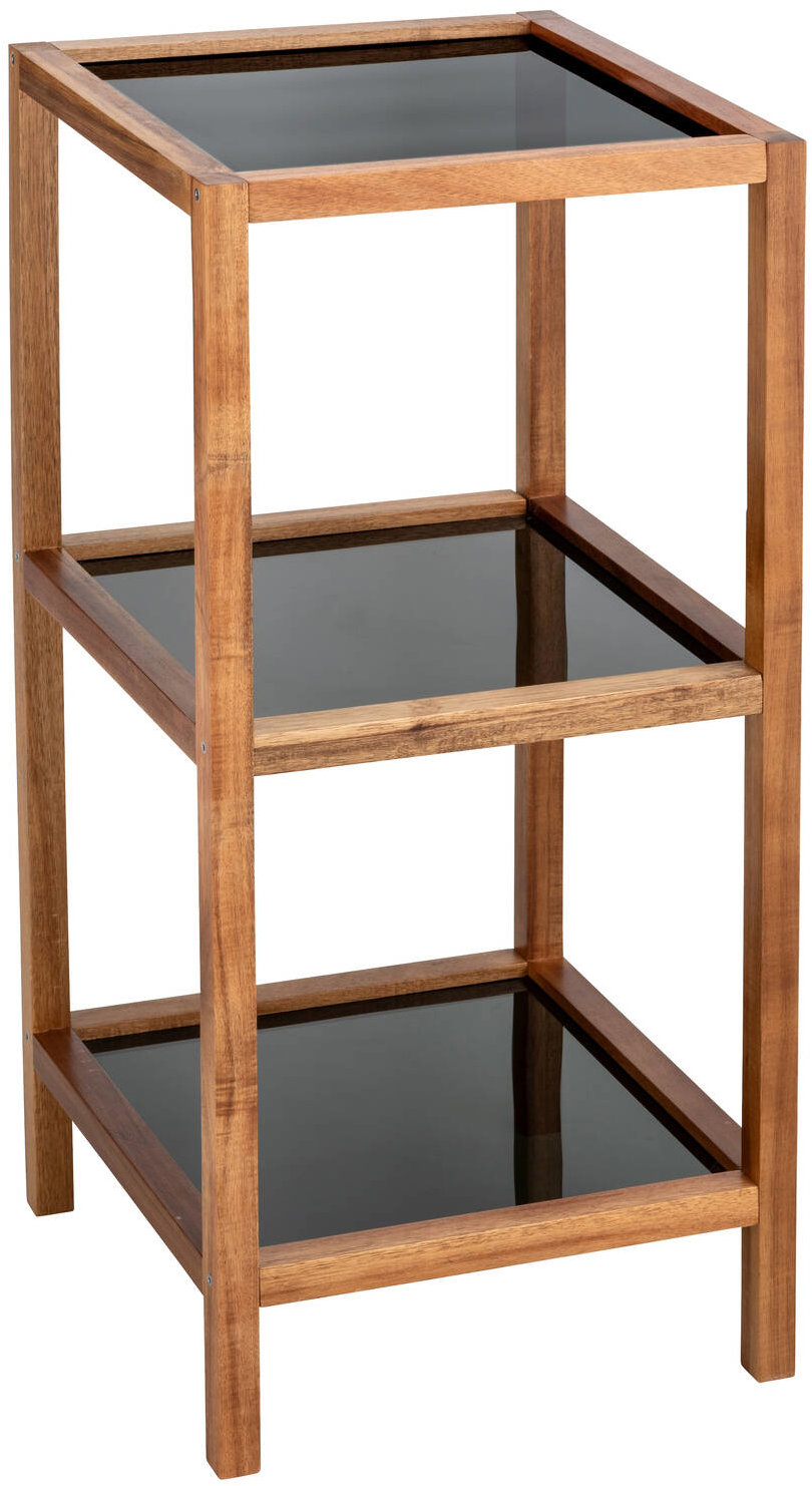 WENKO 3 úrovňový policový regál z akáciového dřeva FONDI