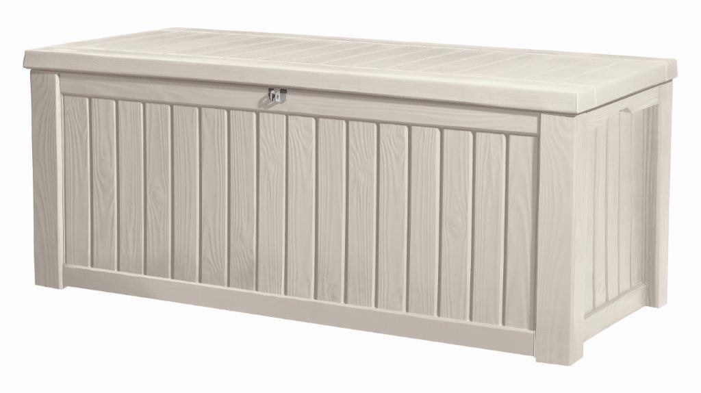KETER Zahradní úložný box ROCKWOOD, objem 570 l, krémový