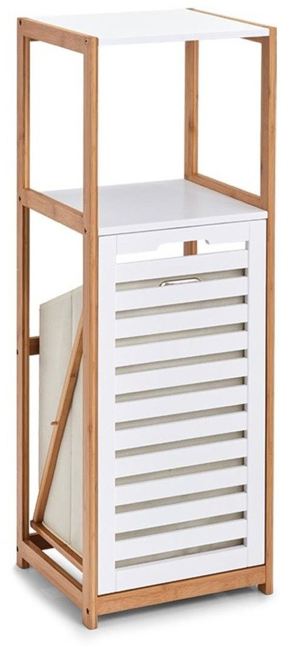 Bambusový koupelnový regál s košem na prádlo Zeller