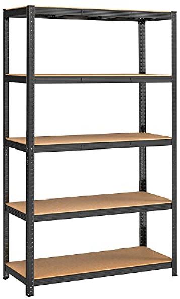 Regál Artenat Aires, černý, 200 cm - elegantní úložné řešení