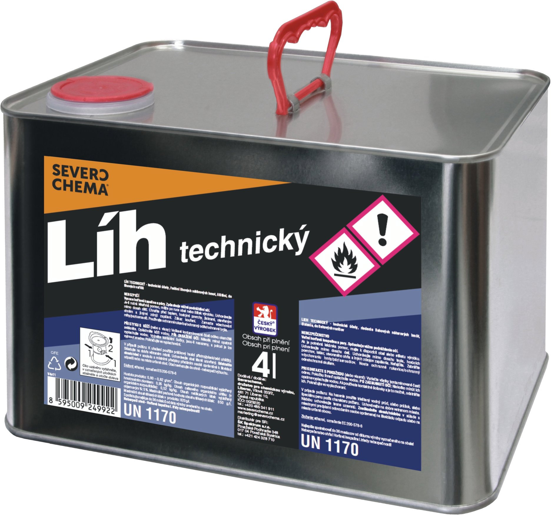 Severochema Líh technický 4 l