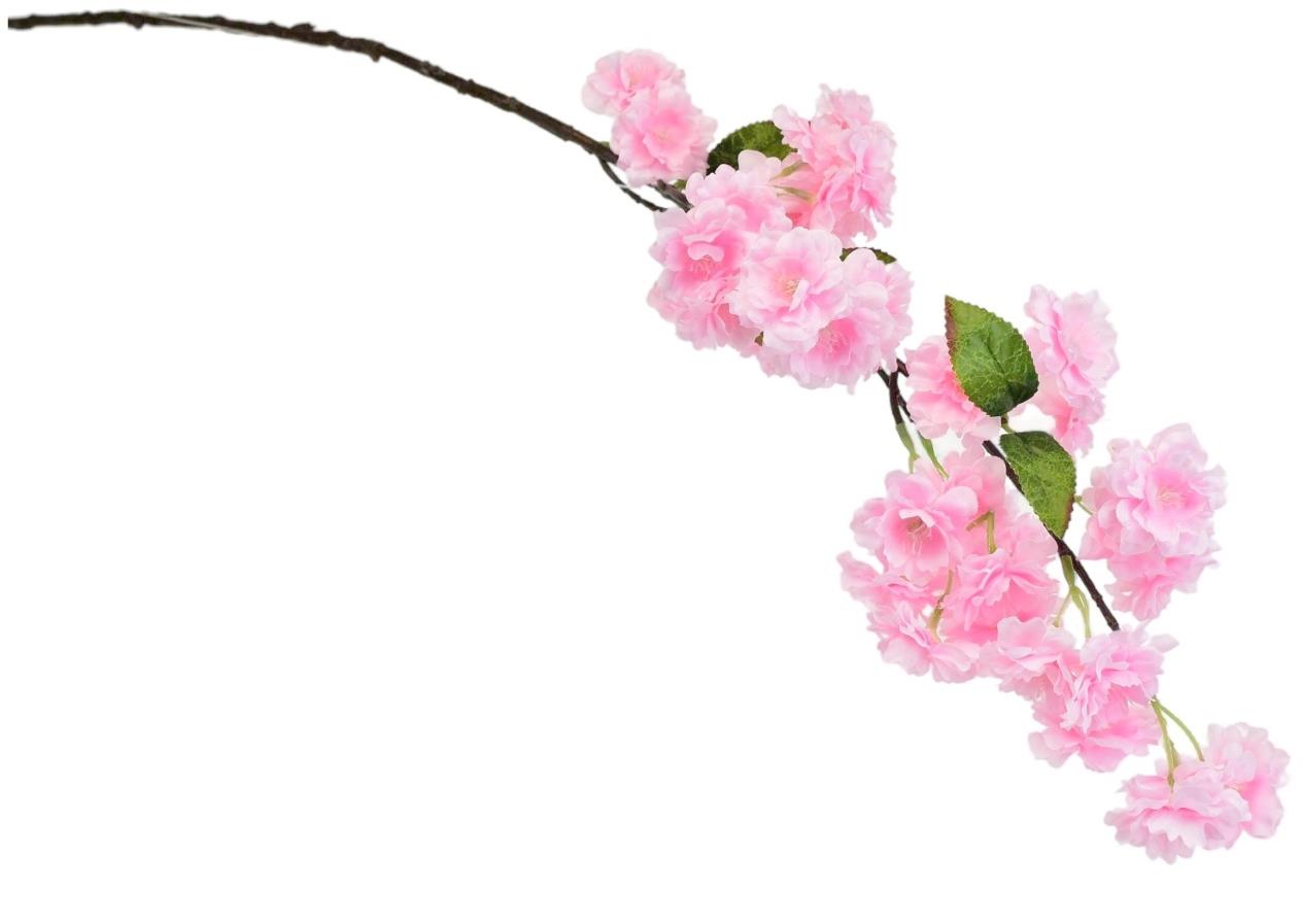 BerryHome Jarní kvetoucí větev světle růžová 90 cm
