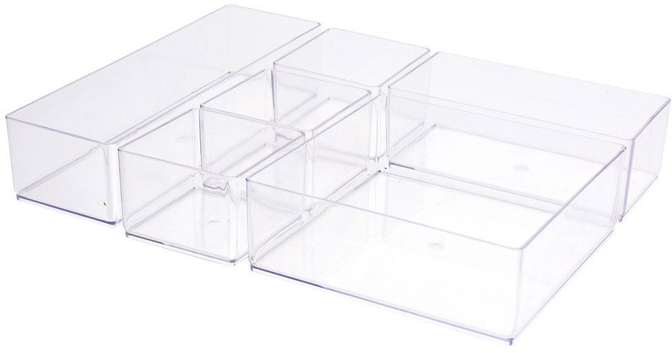 Eleganza Organizér na sponky do vlasů, kosmetiku, 6 přihrádek