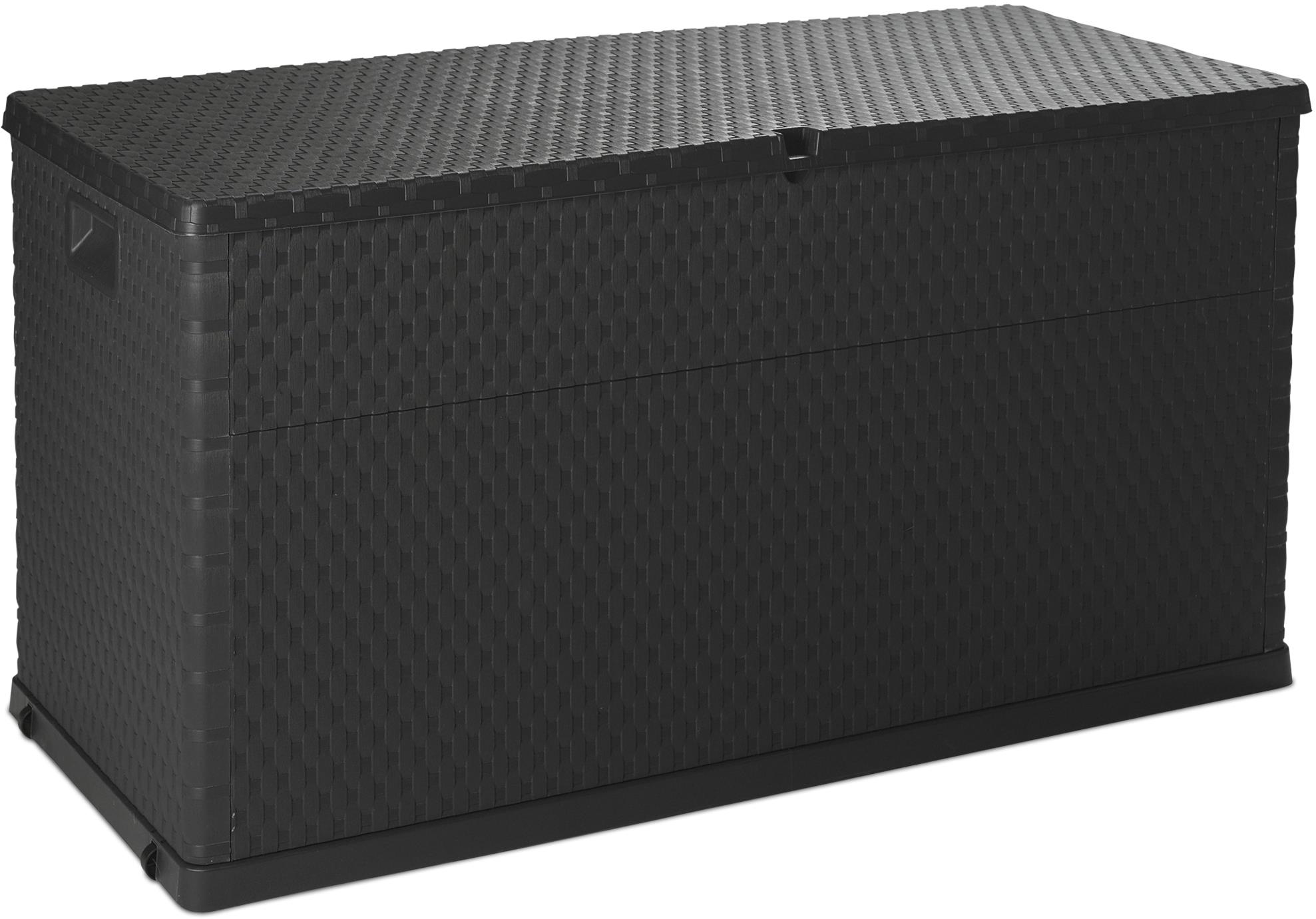 TOOMAX Zahradní úložný box RATTAN, objem 420 l, grafit