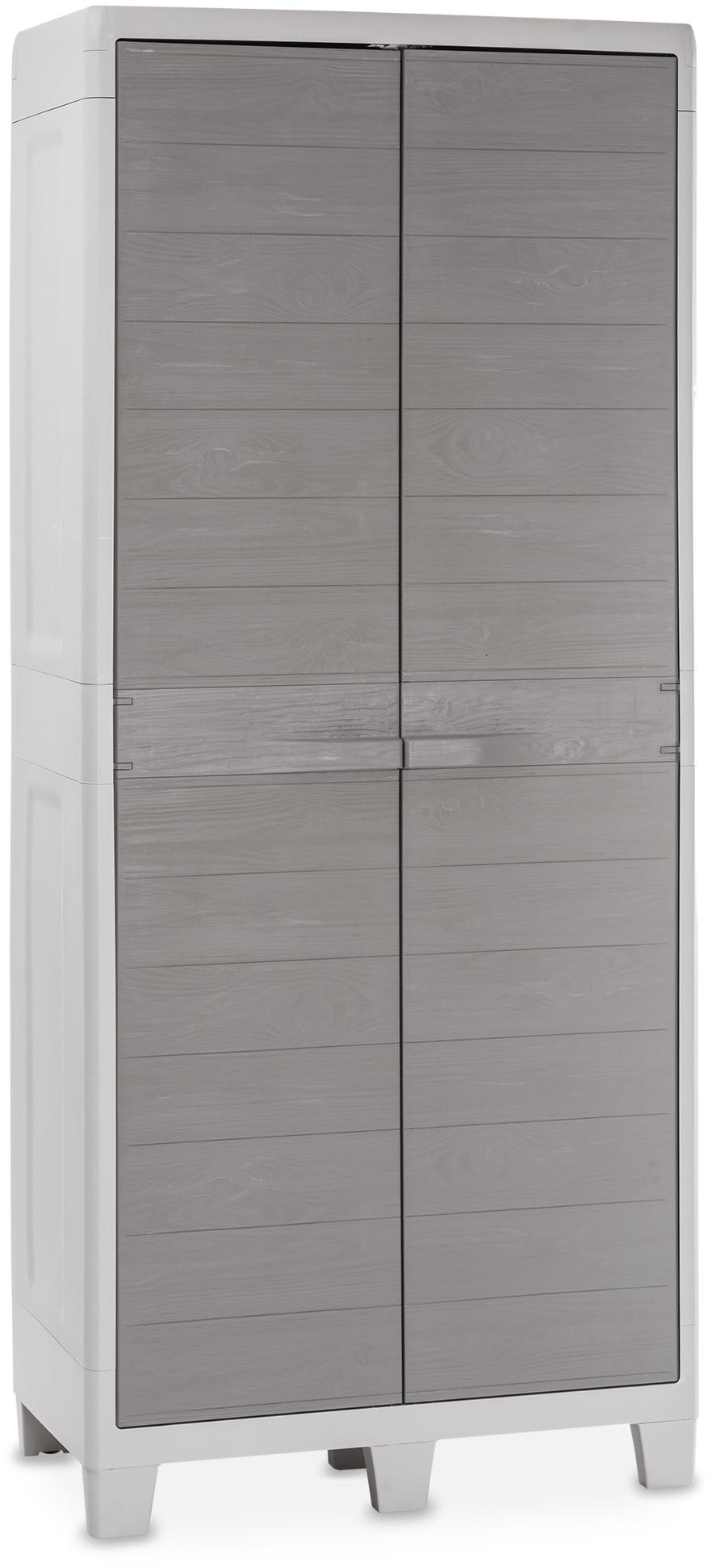 TOOMAX Skříň zahradní WOODYS HIGH XL, světle šedá