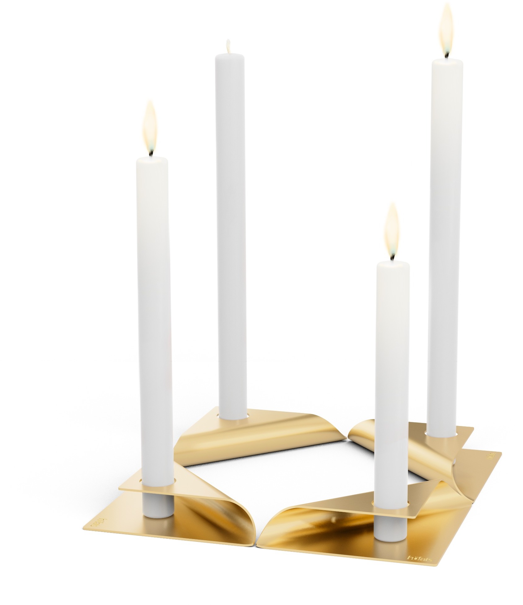 Höfats Square Candle Gold, 4 ks