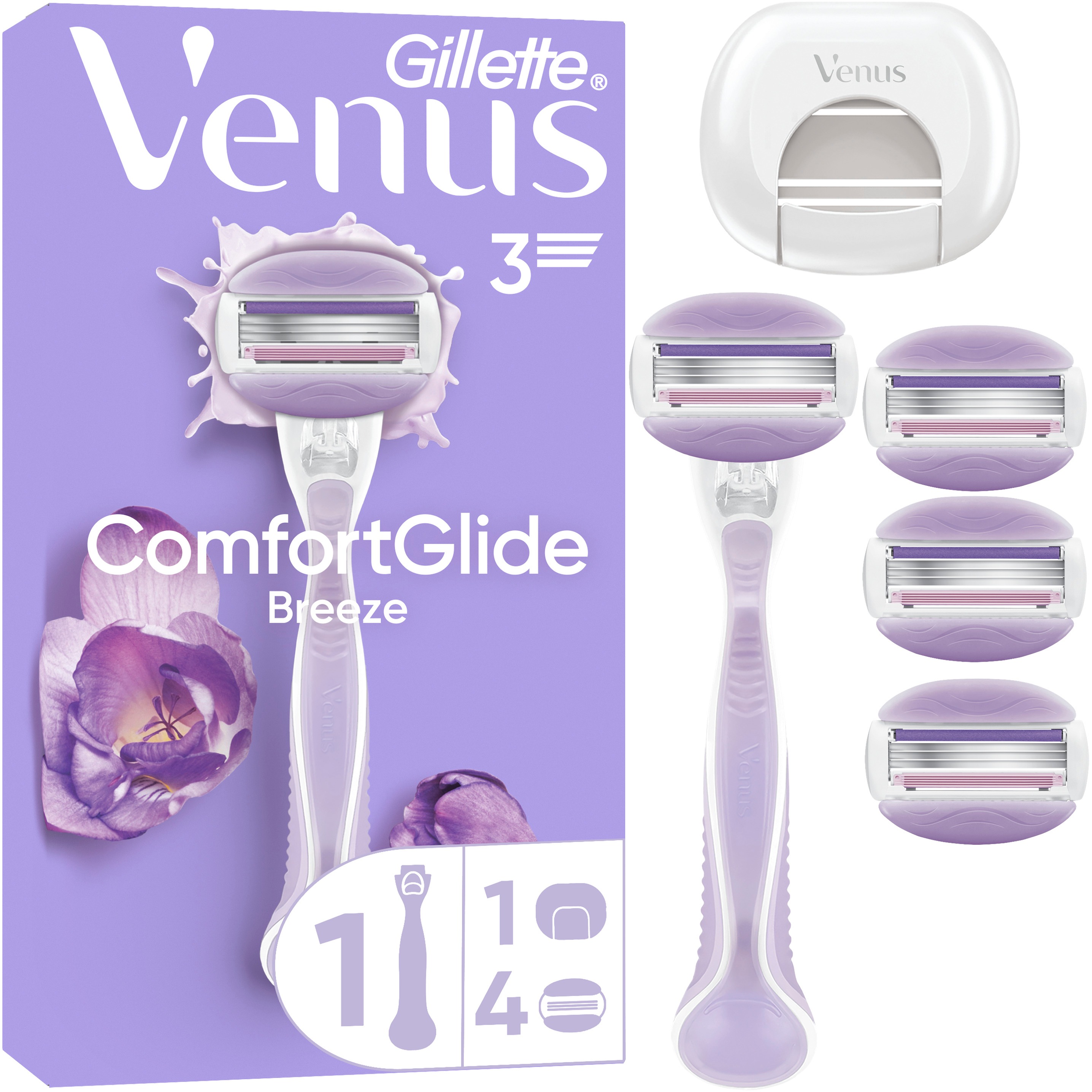 GILLETTE Venus ComfortGlide Breeze + hlavice 4 ks