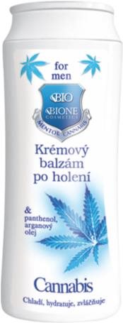 BIONE COSMETICS Krémový balzám po holení s Cannabis 200 ml