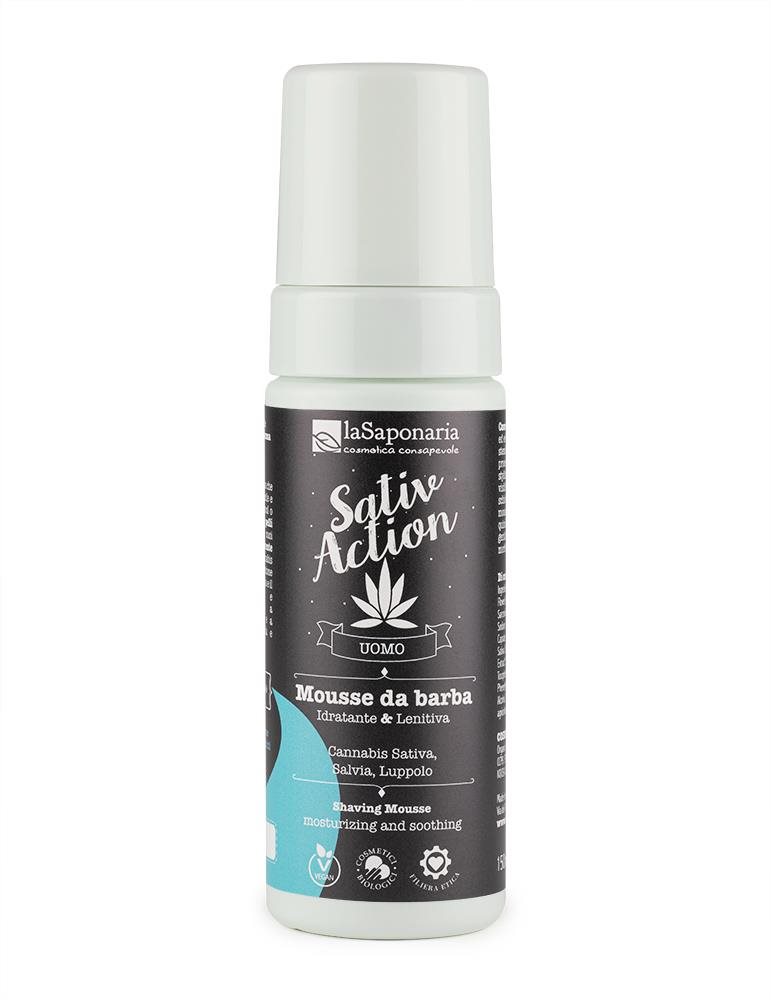 LASAPONARIA Pánská pěna na holení s konopím BIO 150 ml