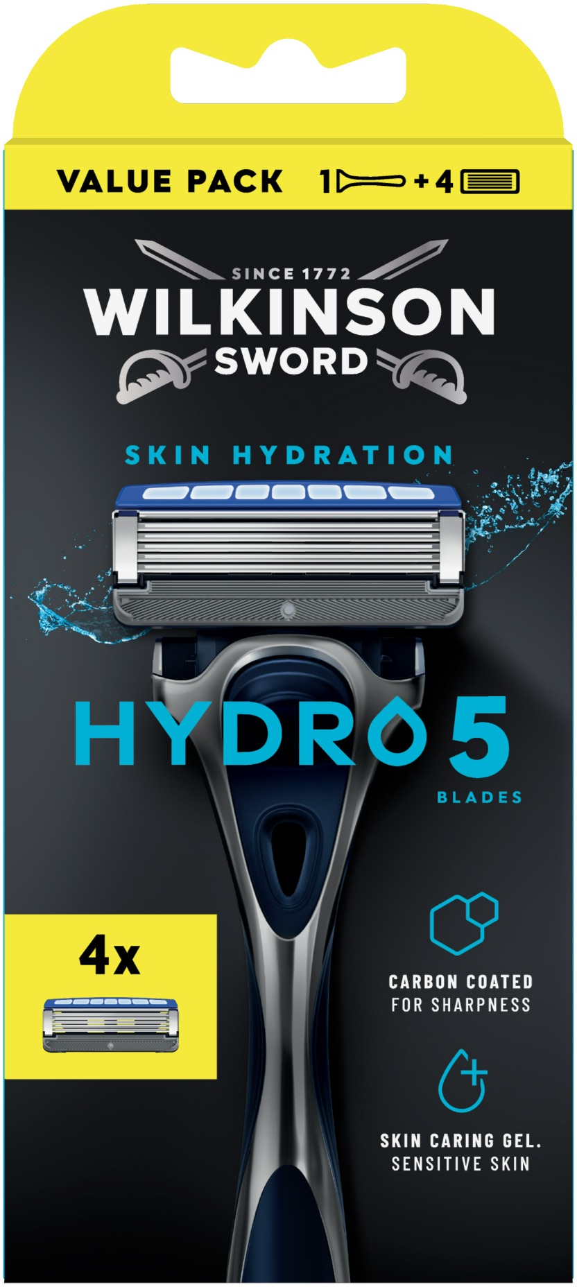 WILKINSON Hydro 5 Skin Protection holící strojek + 4 náhradní hlavice