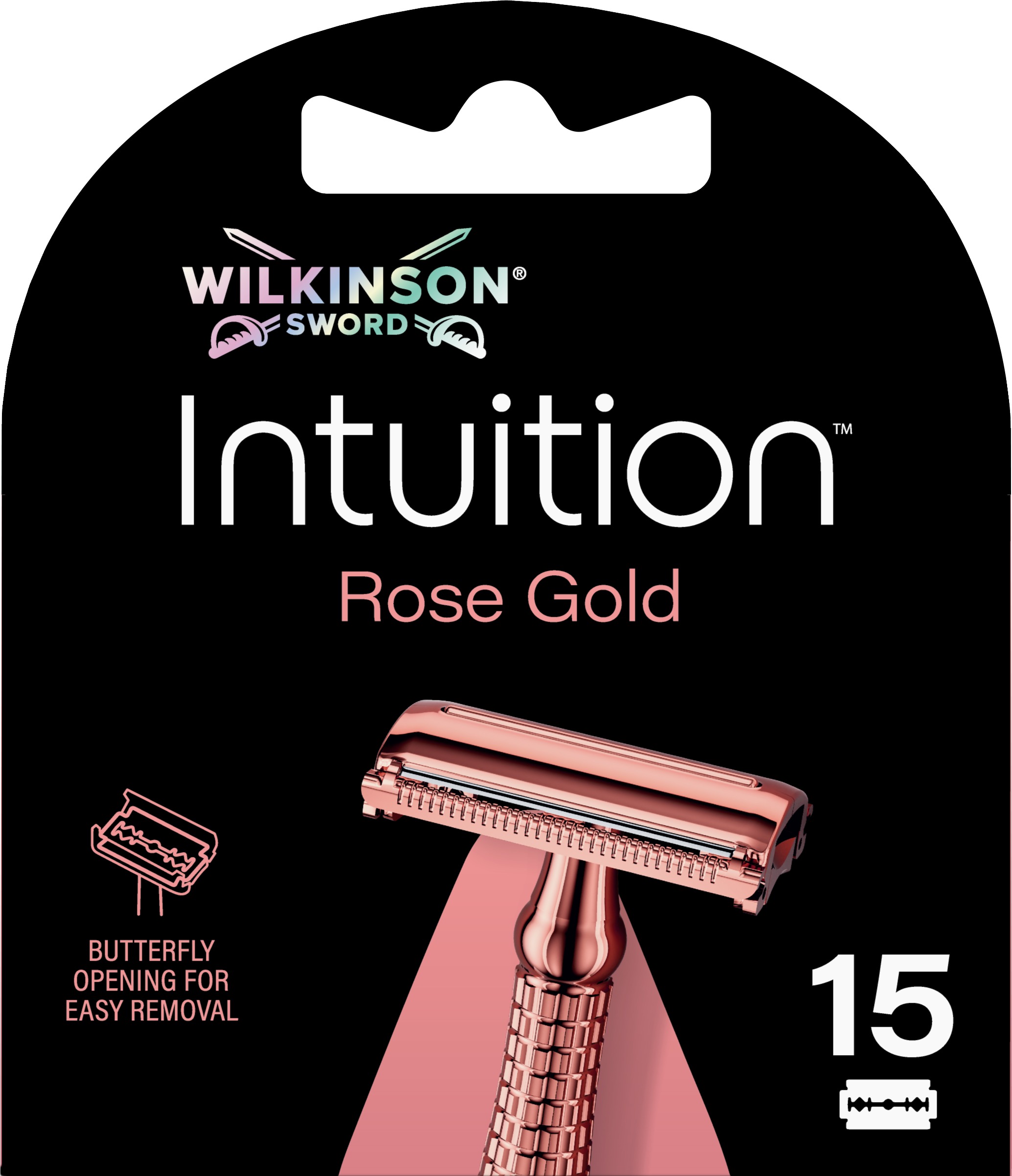 WILKINSON Intuition Double Edge Rose Gold Blades 15 pack dámské žiletky