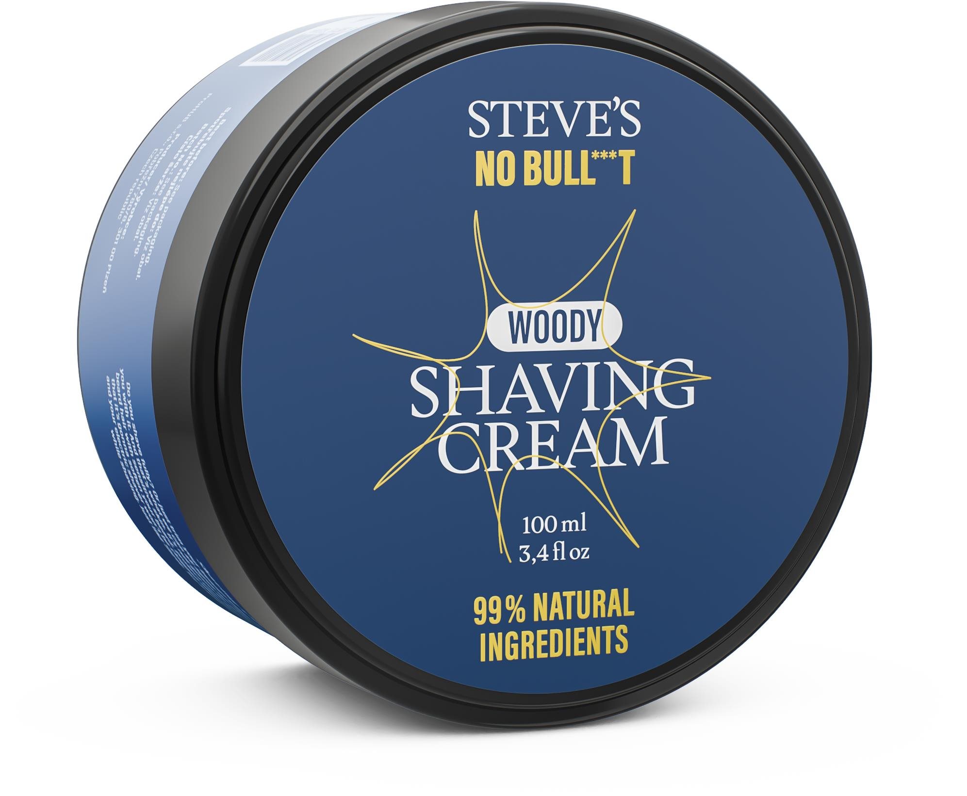 STEVE'S No Bull***t Woody Shaving Cream 100 ml
