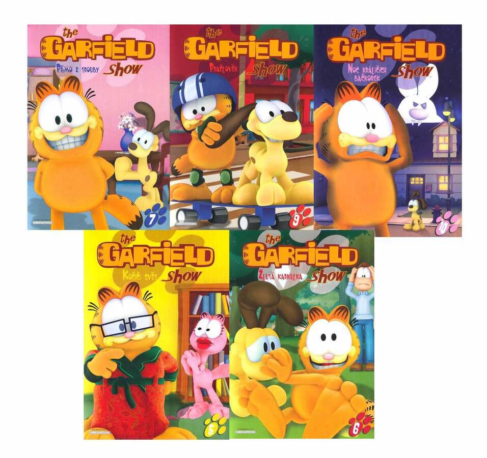 Garfield Show 1, 3, 4, 5, 6 - kolekce 5 DVD
