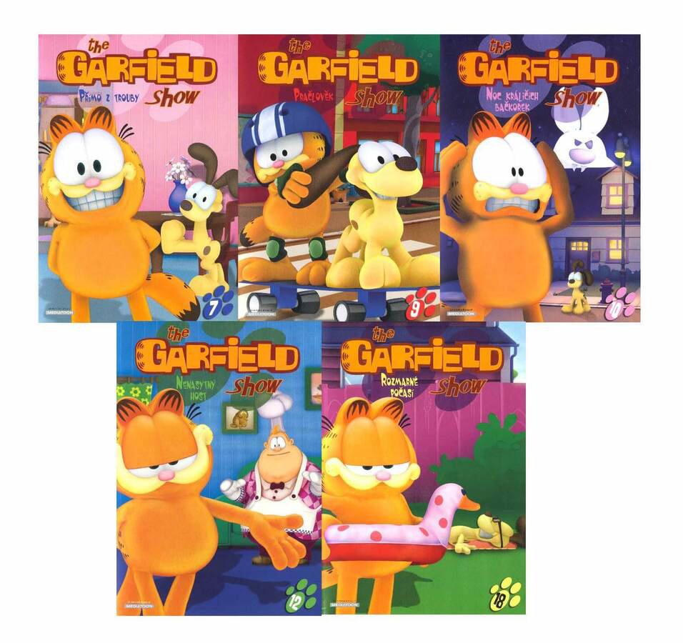Garfield Show 7, 9, 10, 12, 18 - kolekce 5 DVD