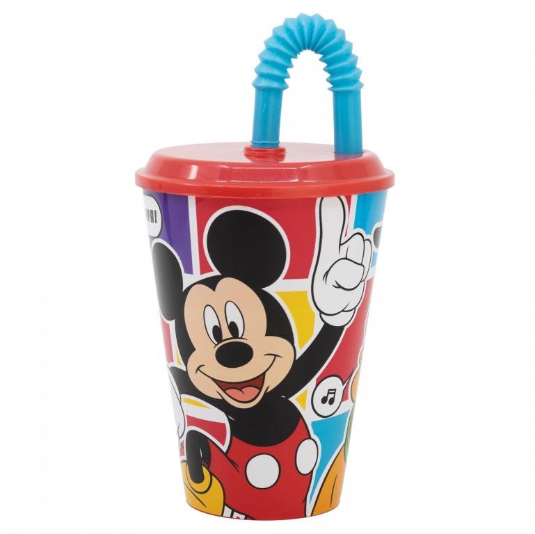 Alum Kelímek s brčkem 430 ml - Mickey Mouse Better Together