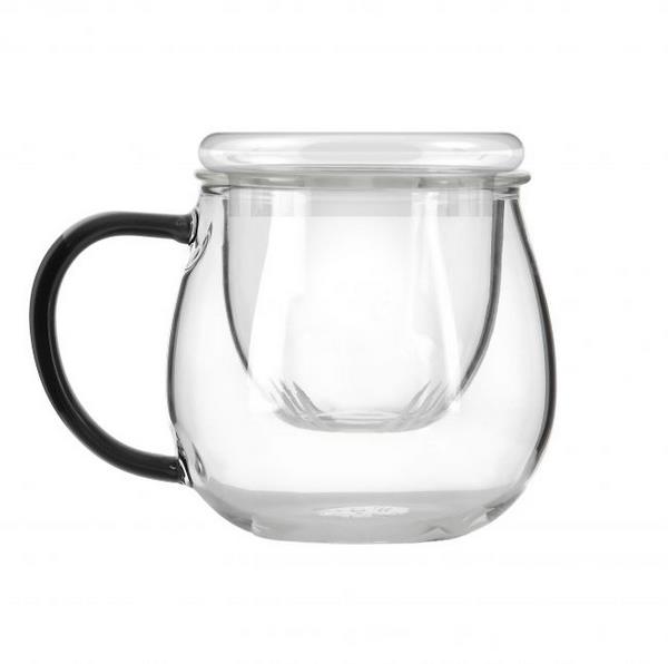 Vialli Design Hrnek skleněný s infuzérem BOLLA, 400 ml_9736